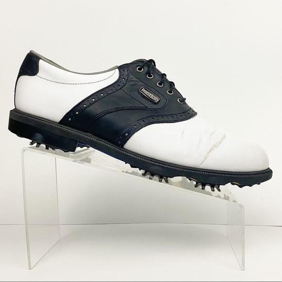 Footjoy Black‎ And White Golf Shoes Size 9.5 - Picture 7 of 9